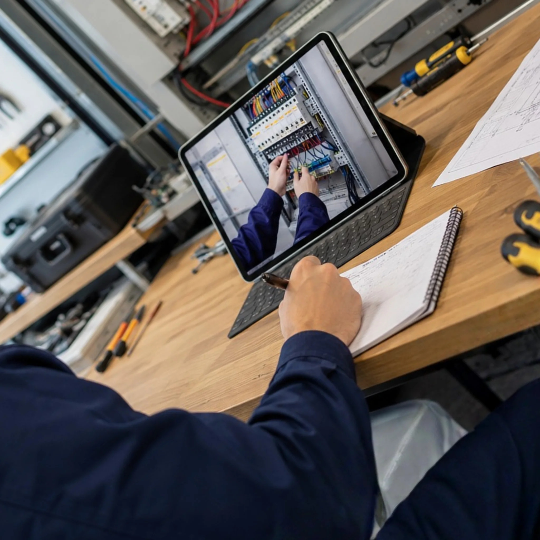 TDMI electrical training and practical work